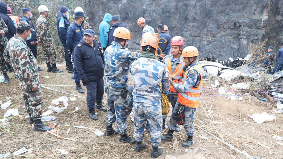 पोखरा विमान दुर्घटना : थप एक जनाको शव भेटियो, एकको अवस्था अझै अज्ञात