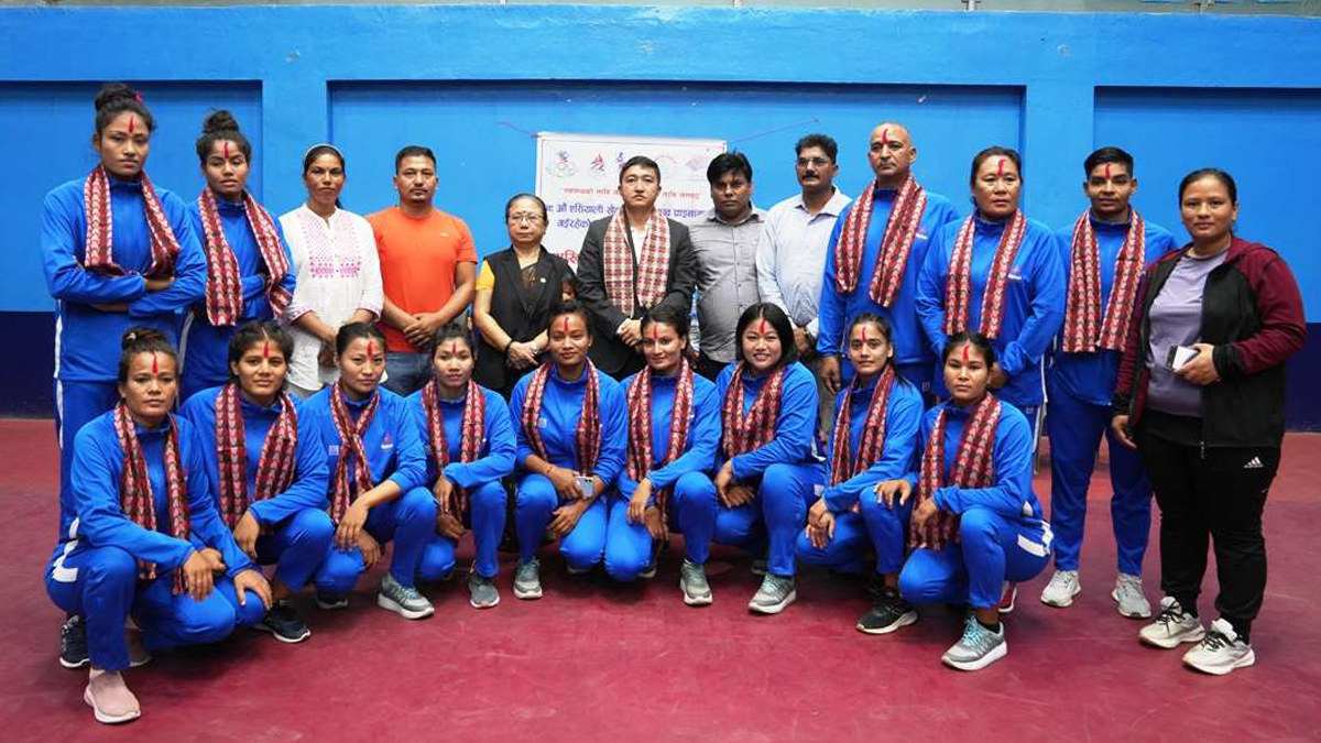 महिला कबड्डी टोली विशेष प्रशिक्षणका लागि शनिवार भारत जाँदै