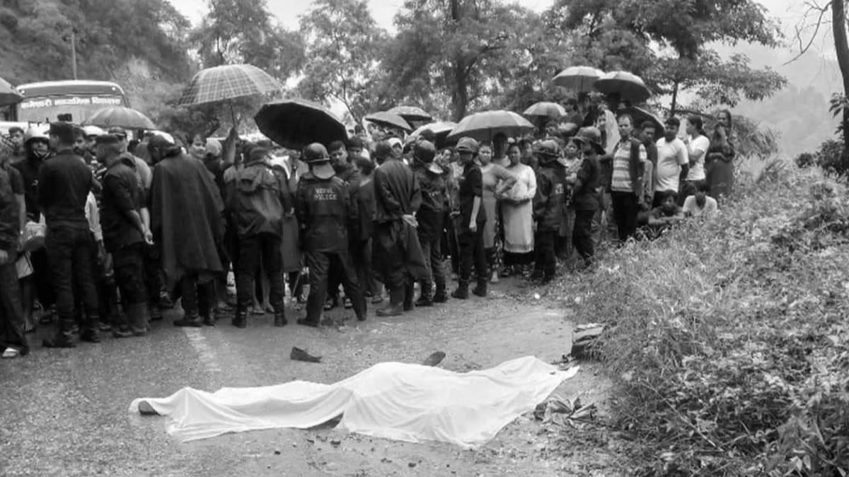 धादिङमा ट्युसन पढ्न जाँदै गरेका दुई बालकको ट्रकको ठक्करबाट मृत्यु