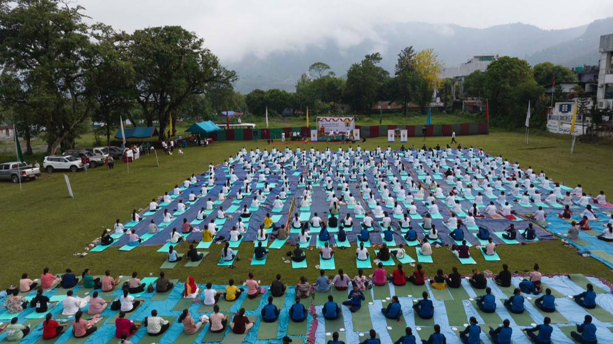 पोखरामा अन्तर्राष्ट्रिय योग दिवस उत्सव