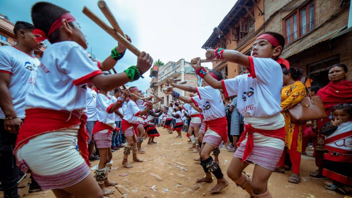 घिन्ताङघिसी नाचसँगै भक्तपुरमा आठदिने गाईजात्रा सुरू