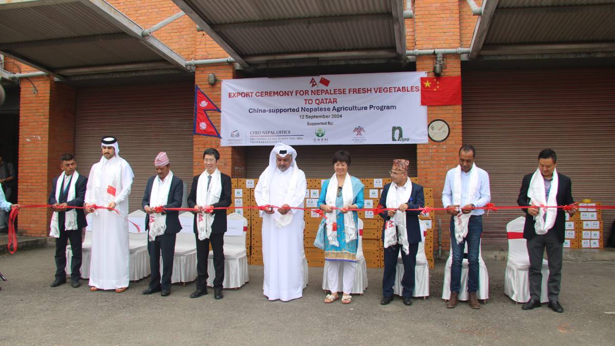 नेपालमा उत्पादित तरकारी कतार निर्यात गर्न सुरु