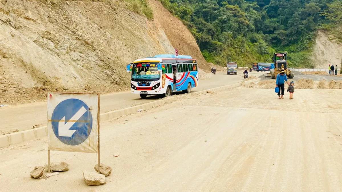 पोखरा-मुग्लिन सडक निर्माण कछुवा गतिमा